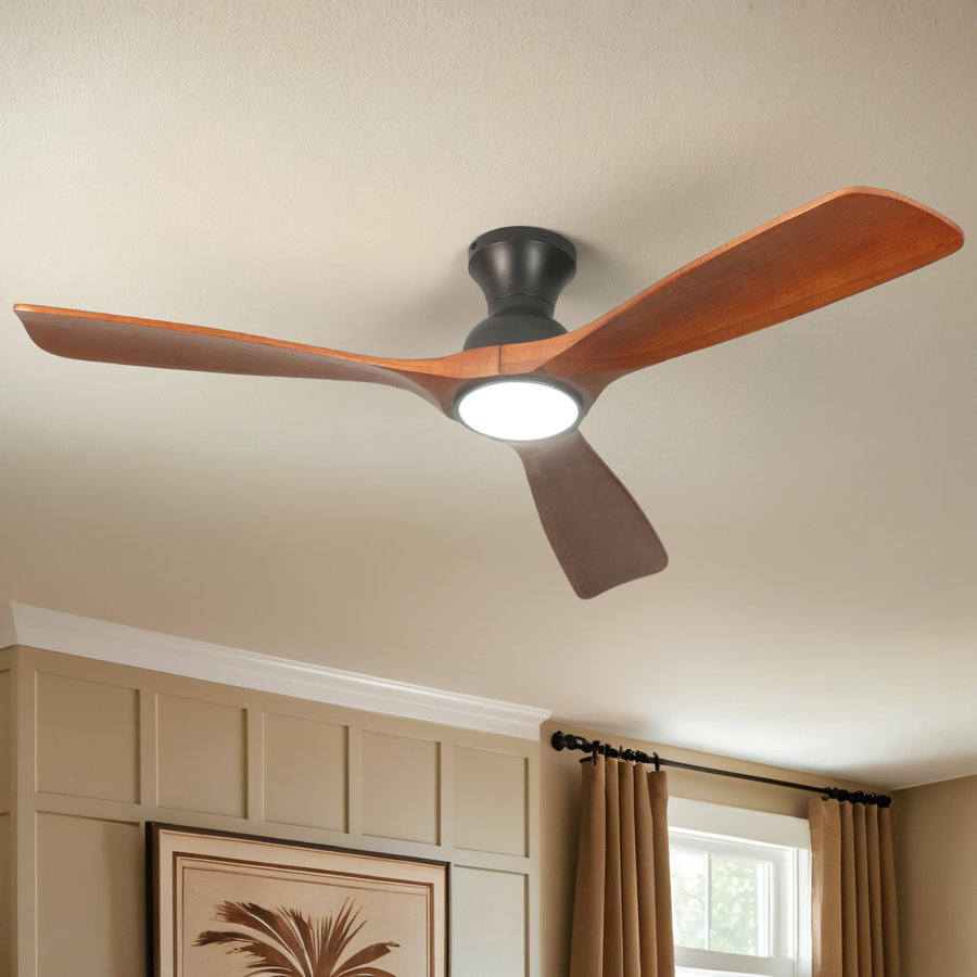Karlena 52'' Ceiling Fan with Light Kit and Remote Control